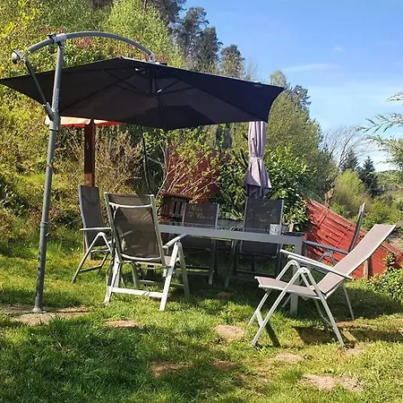 Ferienhaus Romantisch, rustikal, Pool, Haustiere willkommen Vorderweidenthal